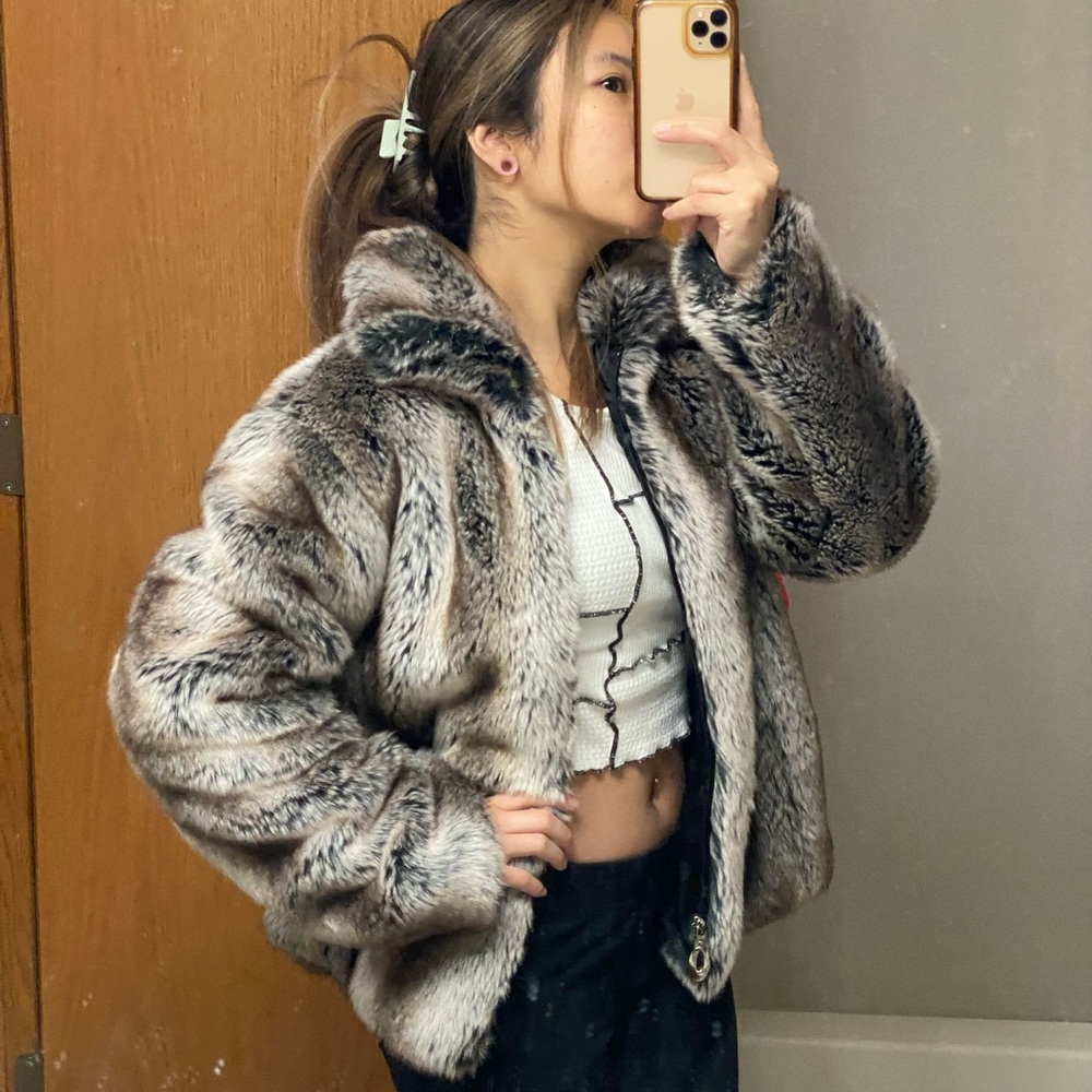 Vintage Neckworks faux fur jacket
